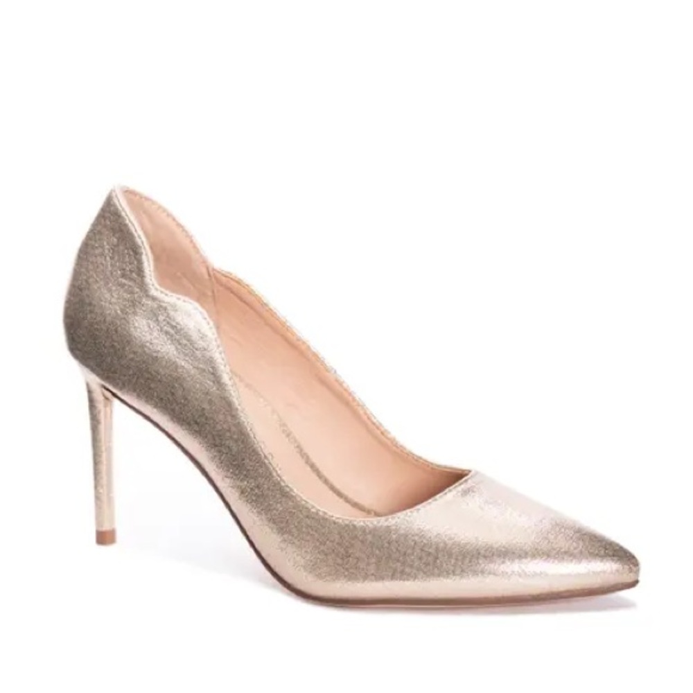 Shimmering Gold Heels
